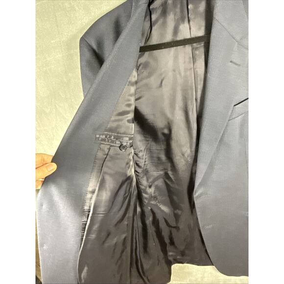 Brooks Brothers 1818‎ Madison Made In Italy Blazer Navy Mens 41 Long Preppy - Picture 7 of 7